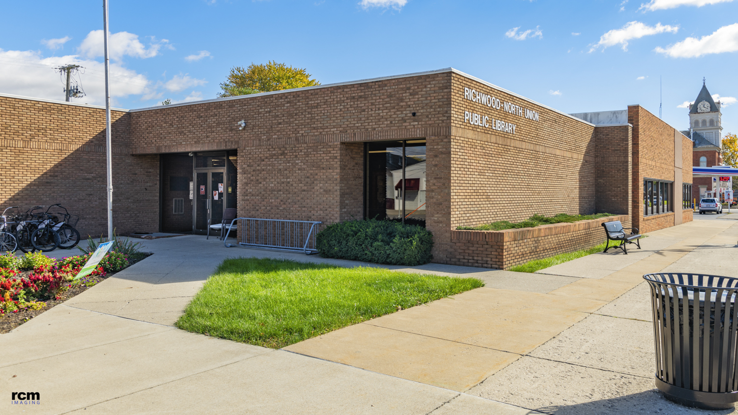 Front of the library